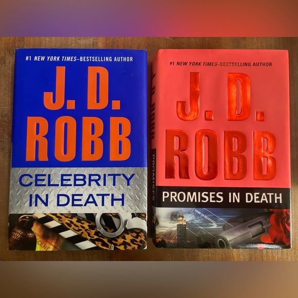 Books: J.D.Robb “promises in death” & “celebrity in death” book set - Picture 1 of 11